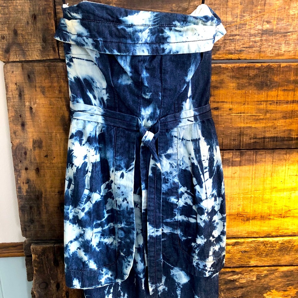 Plenty by Tracy Reese strapless denim dress